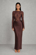 Elodie | Lace V-Neck Mermaid Evening Gown