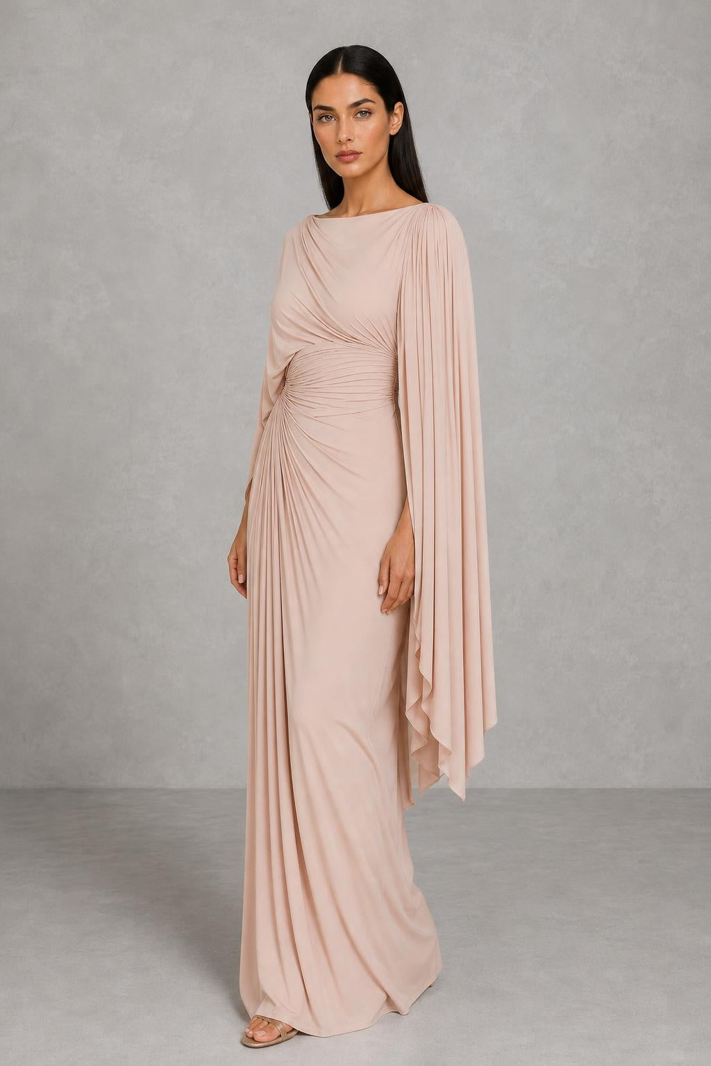 Lyssa – Pleated Drape Maxi Dress — studio_three_quarter — Helena [631ff9a8-7adf-4590-bb74-30cff1d2fb72]