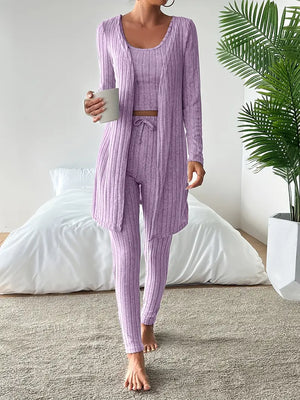 Lounge Edit 3-Piece Ribbed Set