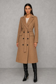 Scarlett | Tie-Waist Double-Breasted Coat — studio_front — Helena [82c2edf9-091f-4e30-abb0-ecdfa713ac32]