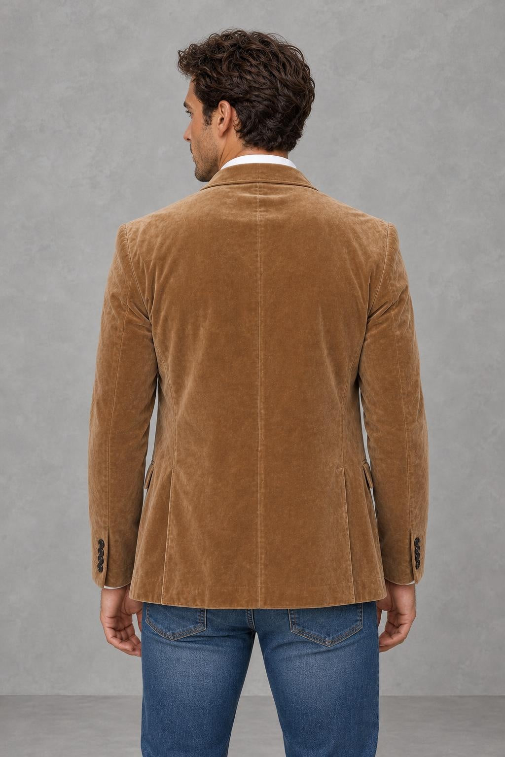 Arthur | Suede-Look Two-Button Blazer — studio_back — James [5dd85c51-c9d8-4aba-83df-2021338c27b1]