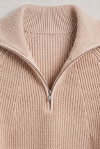 Daniel | Ribbed Quarter-Zip Jumper — view 7