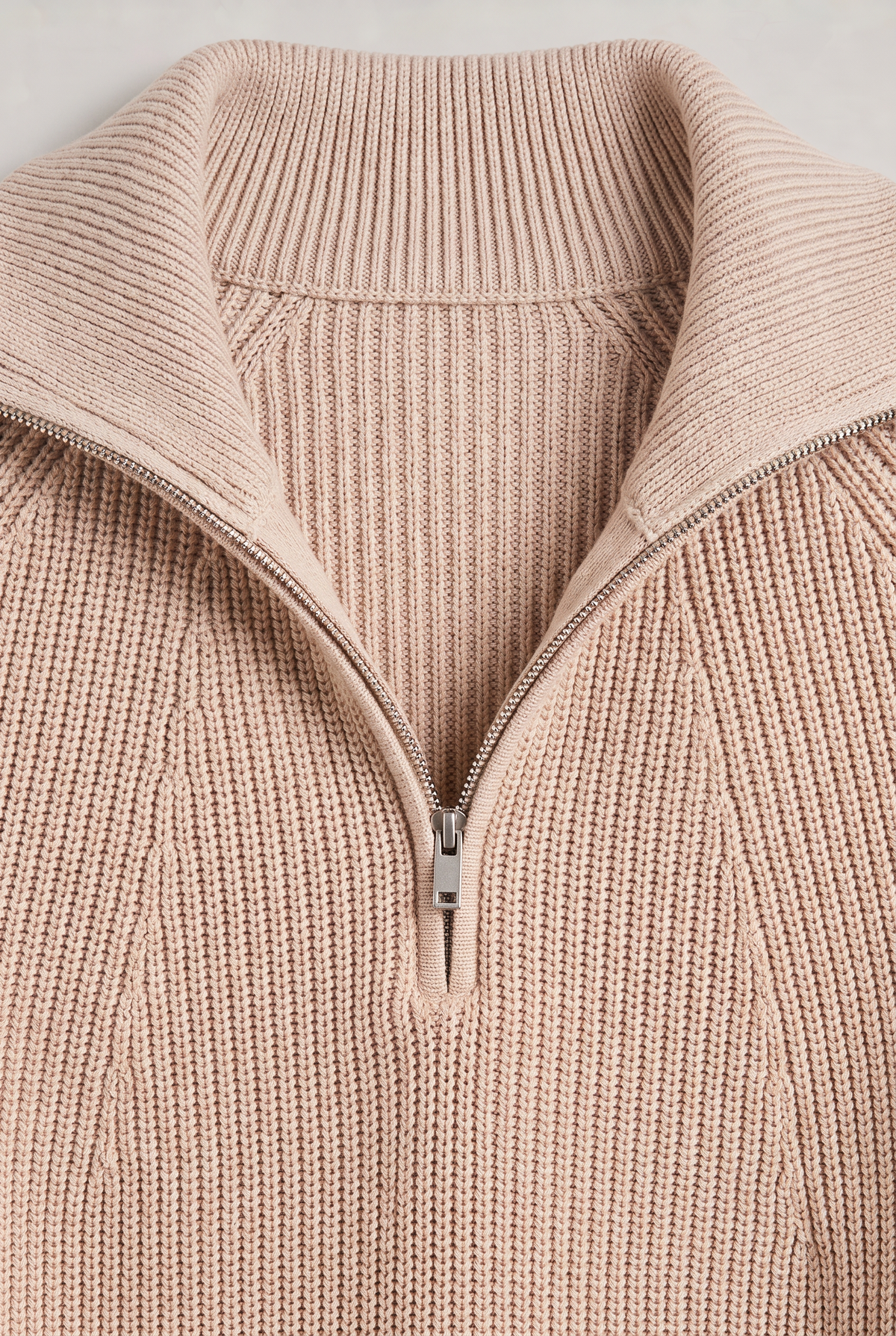 Daniel | Ribbed Quarter-Zip Jumper — view 7