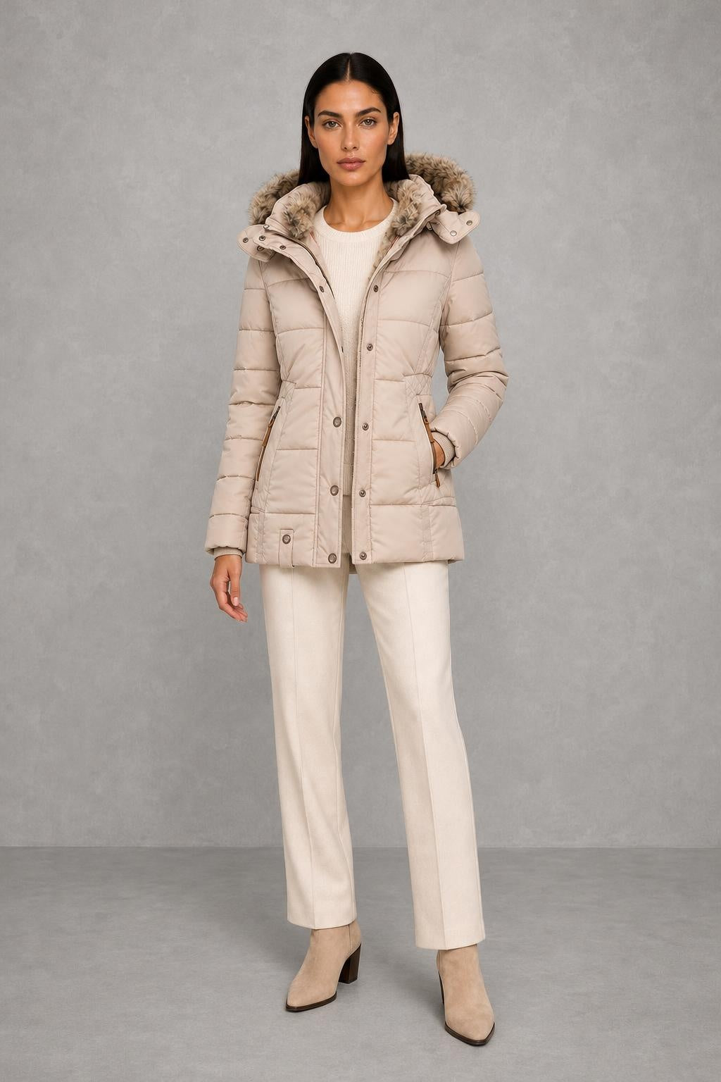 Emily | Faux-Fur Hood Quilted Jacket — lifestyle — Helena [5af3c688-078a-418f-bafc-bbcecefdad0c]