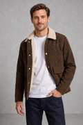 Thomas | Fleece-Collar Corduroy Jacket — studio_front — Charles [d15feddb-f0c2-428d-a1a5-86ff92a3b96c]