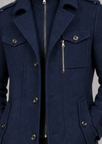 Henry | Zip-Bib Longline Overcoat — studio_closeup — James [83854b66-f60e-4eb5-9c6e-e6e78080106d]