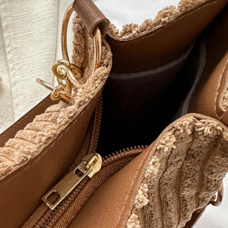 Layla - Elegant Corduroy Tote Bag