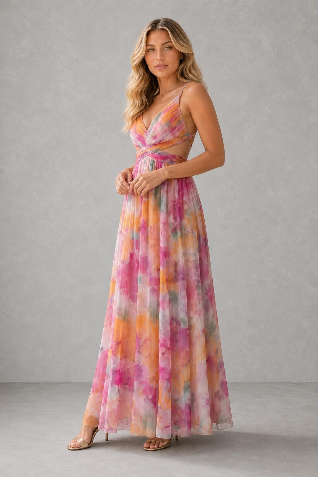 Isel™ Soft Wrap Maxi Dress — studio_three_quarter — Sofia [67c00e03-24e3-4448-a1bf-c872683cd61b]