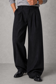 Isaac | Pinstripe Wide-Leg Trousers — studio_three_quarter — Charles [d01ba69d-072d-4444-911e-c9c38bdb795f]