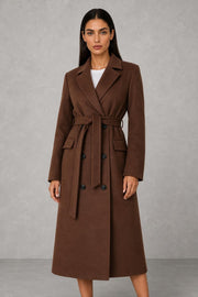 Scarlett | Tie-Waist Double-Breasted Coat — studio_front — Helena [cf676c87-b83a-46f6-8128-c7df00dd83e7]