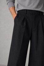 Isaac | Pinstripe Wide-Leg Trousers — studio_closeup — Charles [8a2708db-a534-467d-8c6d-80b96f74d998]