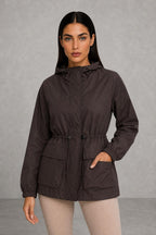 Lucy | Drawstring-Waist Hooded Jacket — studio_closeup — Helena [f8af58ab-4b6b-4779-aed4-bbbf90a9d760]