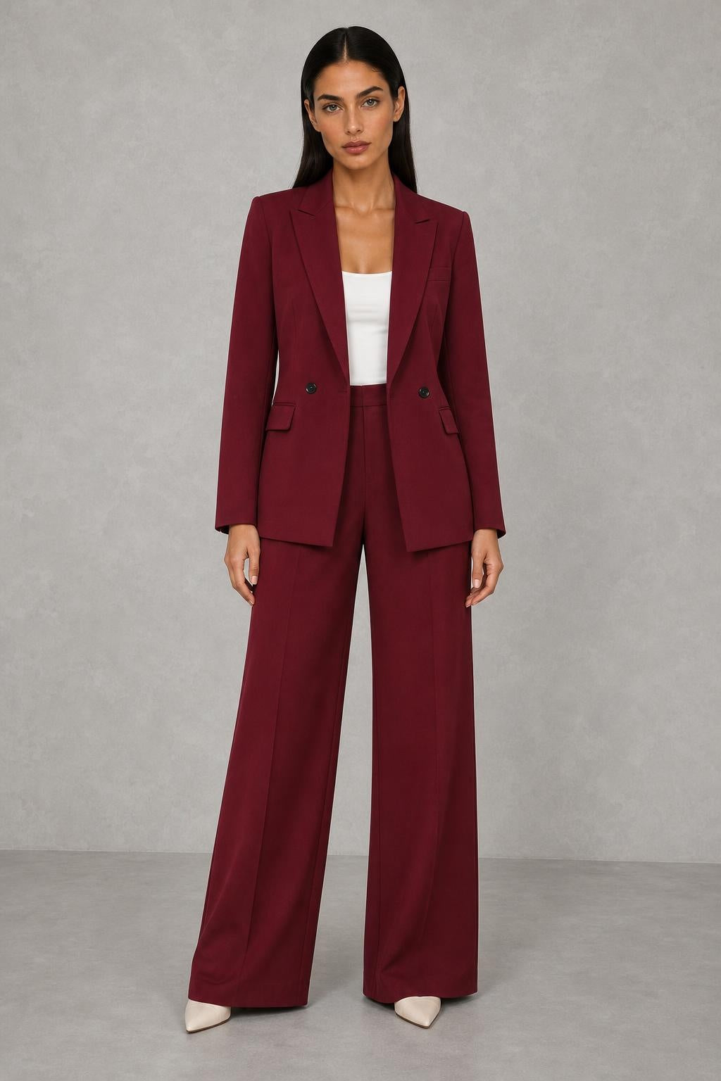 Clara | Double-Breasted Wide-Leg Trouser Suit — studio_front — Helena [9da81e8f-51c6-4ab7-9220-09a5e0f094ac]