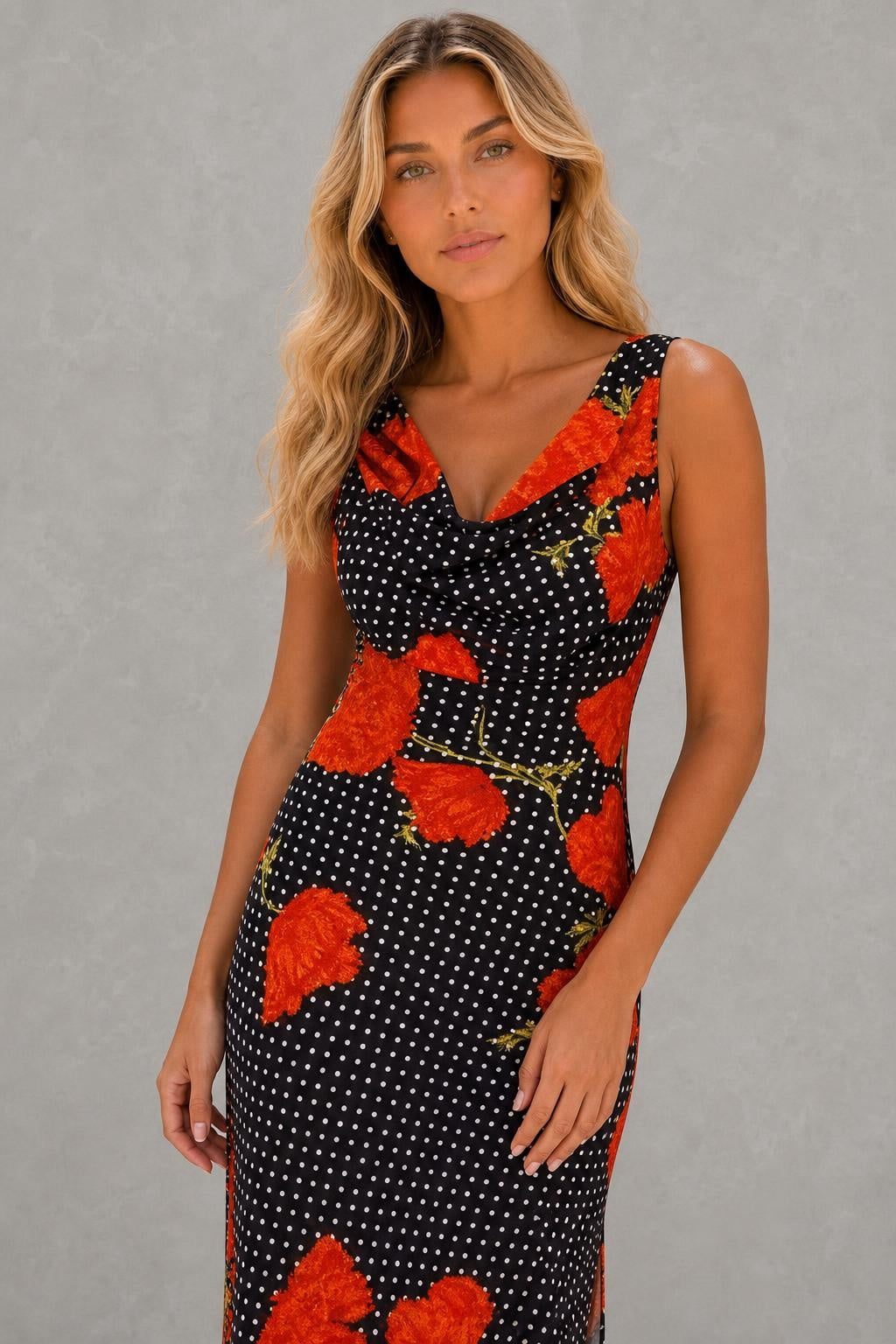 Black Poppy Sophie Dress — studio_closeup — Sofia [2afe2890-a3d6-43c9-a308-069eb26c750e]