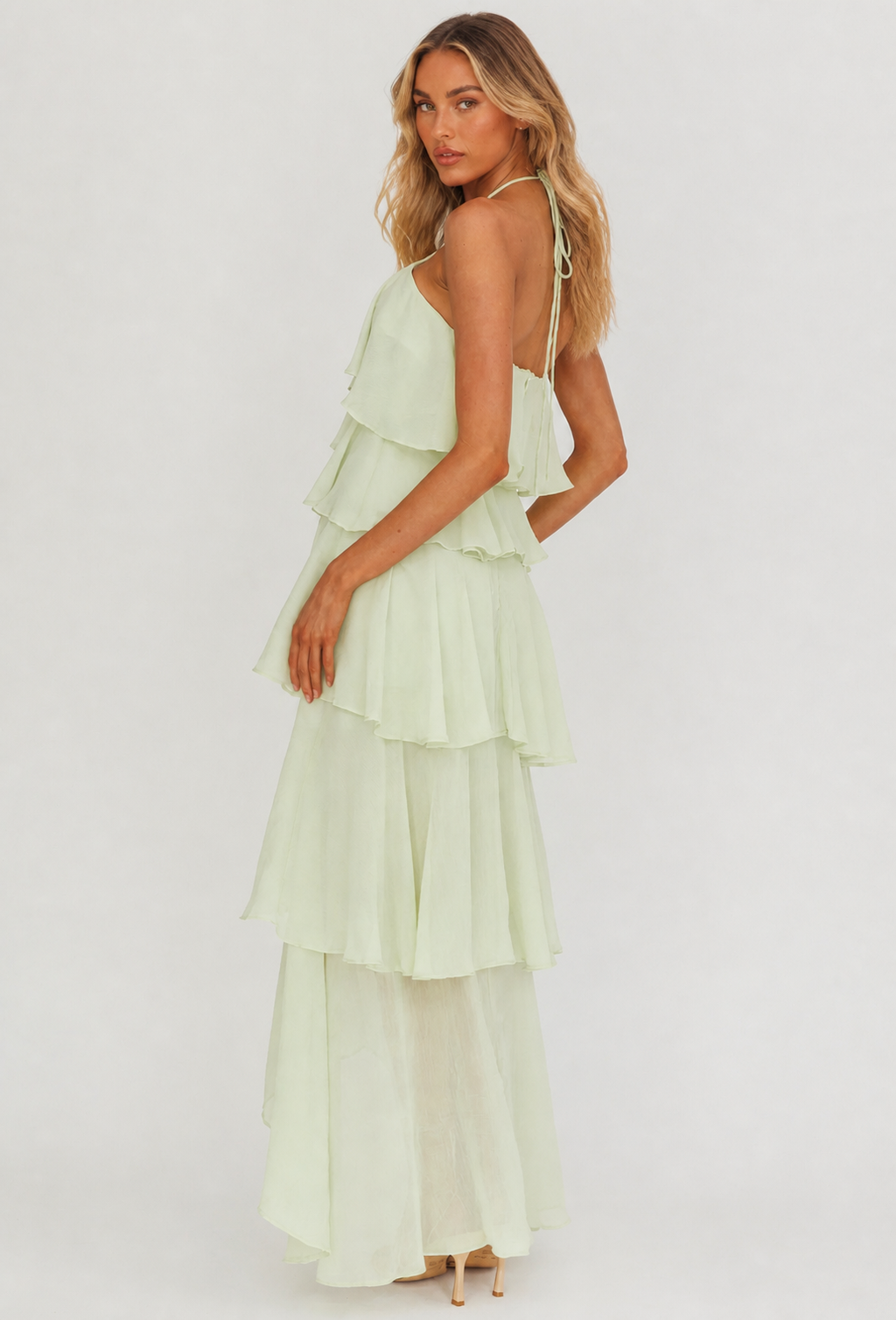 Camila | Tie-Strap Tiered Floral Maxi Dress