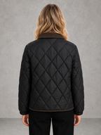 Harper | Contrast-Collar Quilted Jacket