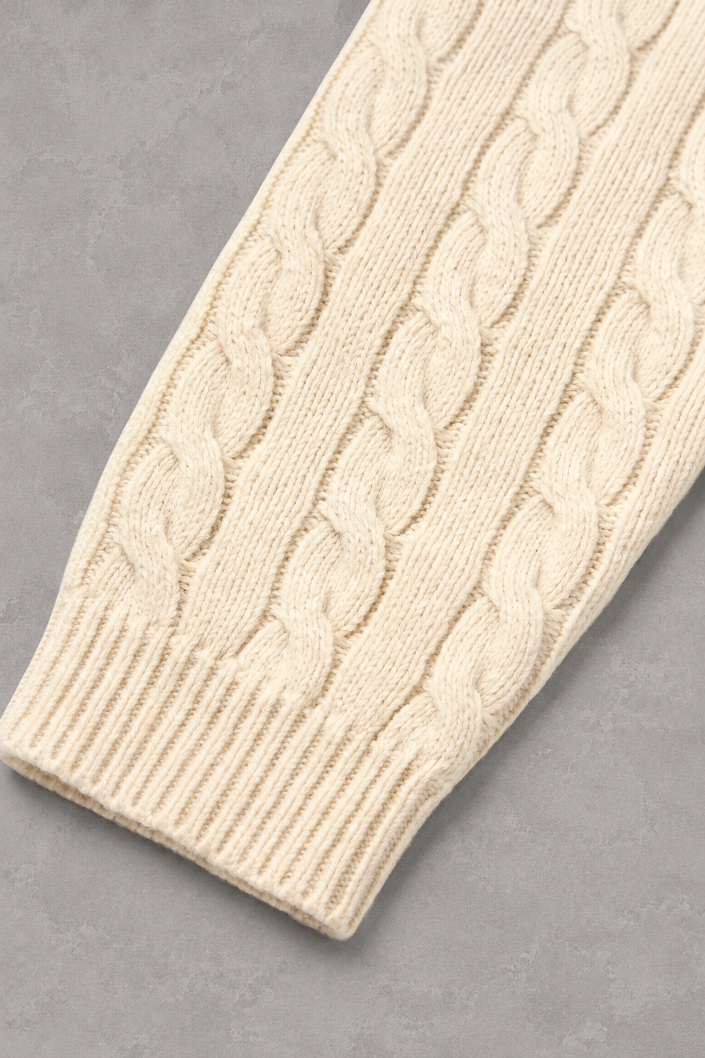 Freddie | Cable-Knit Zip-Neck Jumper