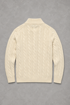 Freddie | Cable-Knit Zip-Neck Jumper