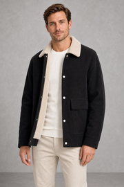 Thomas | Fleece-Collar Corduroy Jacket — studio_front — Charles [32c348f4-2f18-4273-bdaf-1d4f7ab589a5]