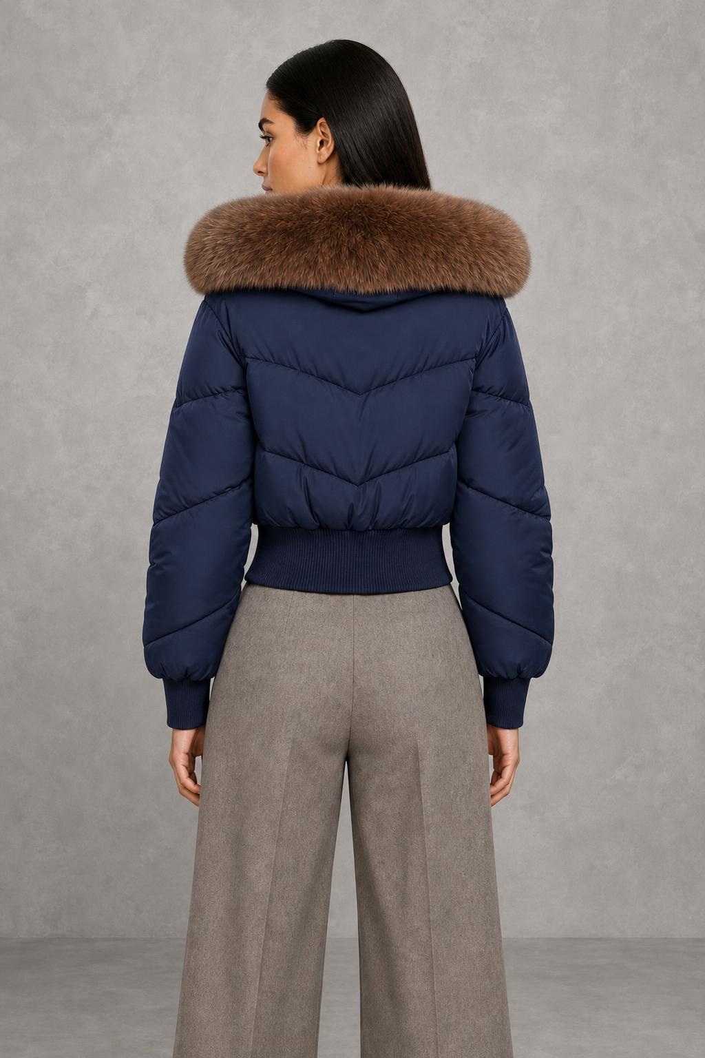 Mia | Plush-Collar Cropped Puffer Jacket — studio_back — Helena [0ad15bc8-866b-452d-945c-3db8a2fd6bf2]