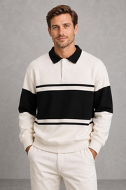 Owen | Broad-Stripe Long-Sleeve Polo — studio_front — Charles [b0963f24-cb40-4013-99cb-9da67ca52c6f]