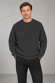 Harvey | Ribbed Drop-Shoulder Jumper — studio_front — Charles [18195522-6b3d-4e4b-a212-69230bedf6cb]