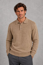 Jack | Three-Button Knitted Polo Jumper — studio_closeup — James [02517be7-def2-4b35-b511-bffa5ef1cf03]