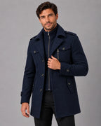 Henry | Zip-Bib Longline Overcoat — view 2