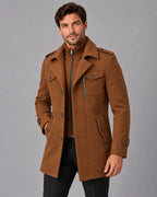 Henry | Zip-Bib Longline Overcoat — view 3