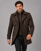 Henry | Zip-Bib Longline Overcoat — view 5