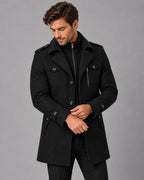 Henry | Zip-Bib Longline Overcoat — view 6