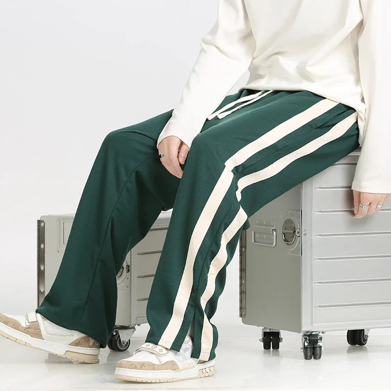 Comfortable Striped Joggers