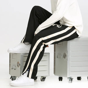Comfortable Striped Joggers