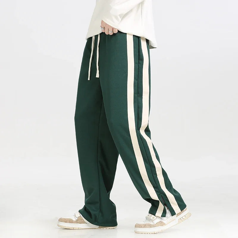 Comfortable Striped Joggers