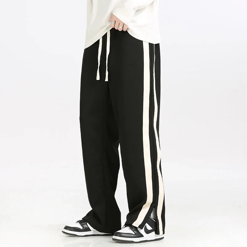Comfortable Striped Joggers