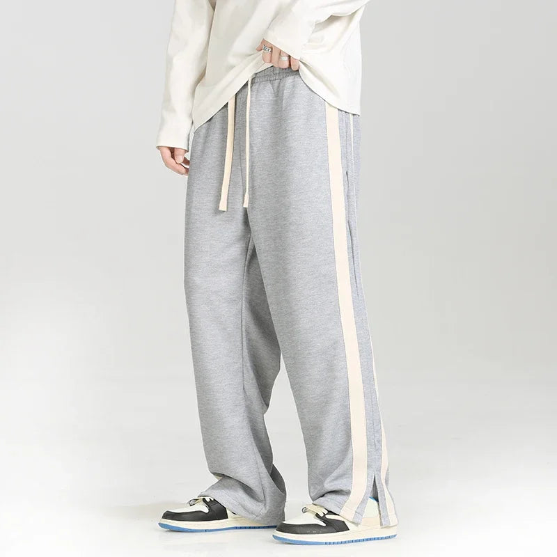 Comfortable Striped Joggers