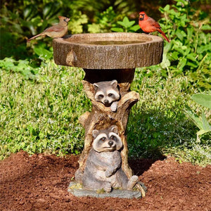 Cute Animal Wooden Bird Feeder