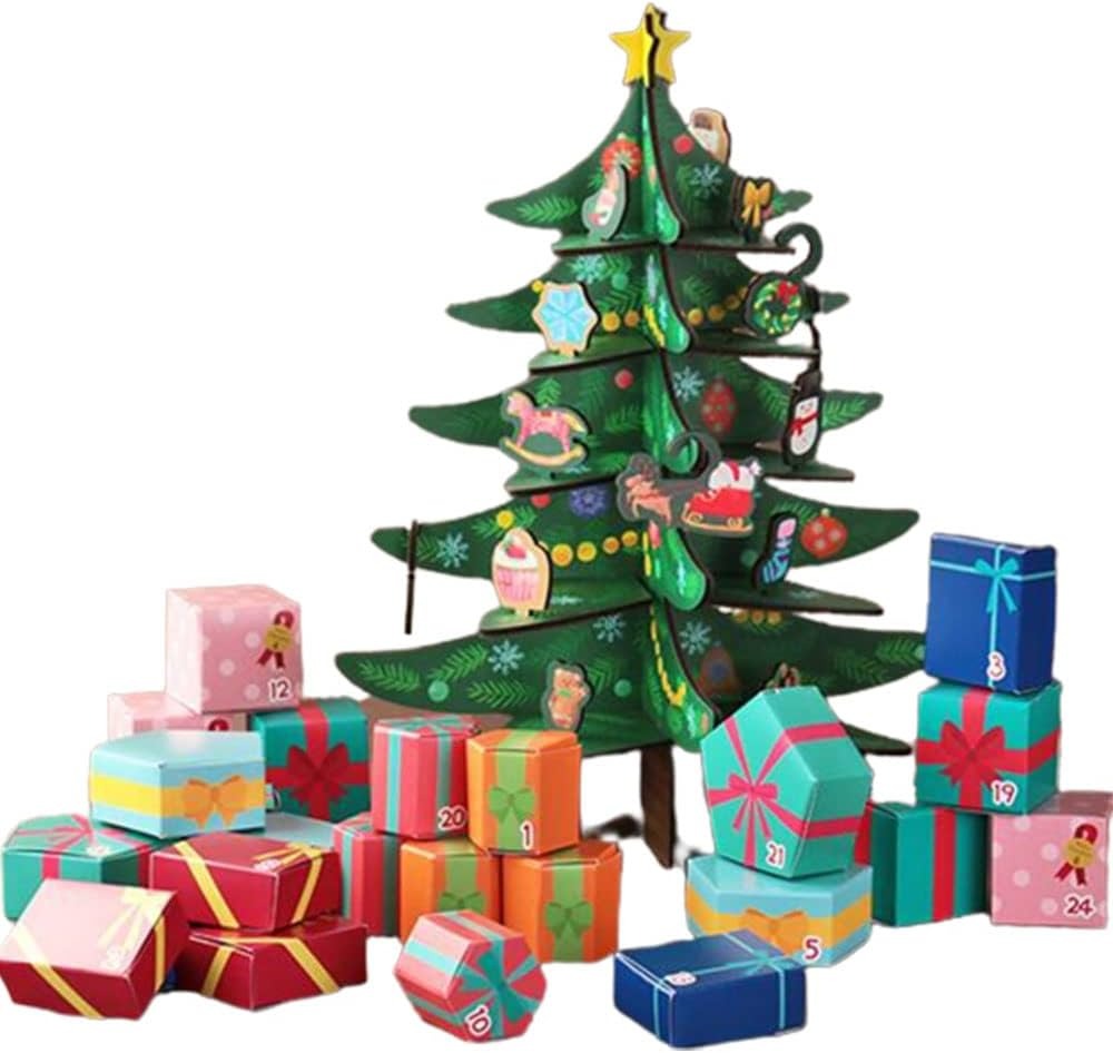 Countdown Calendar Tree Kit – 3D Christmas Tree Advent Calendar
