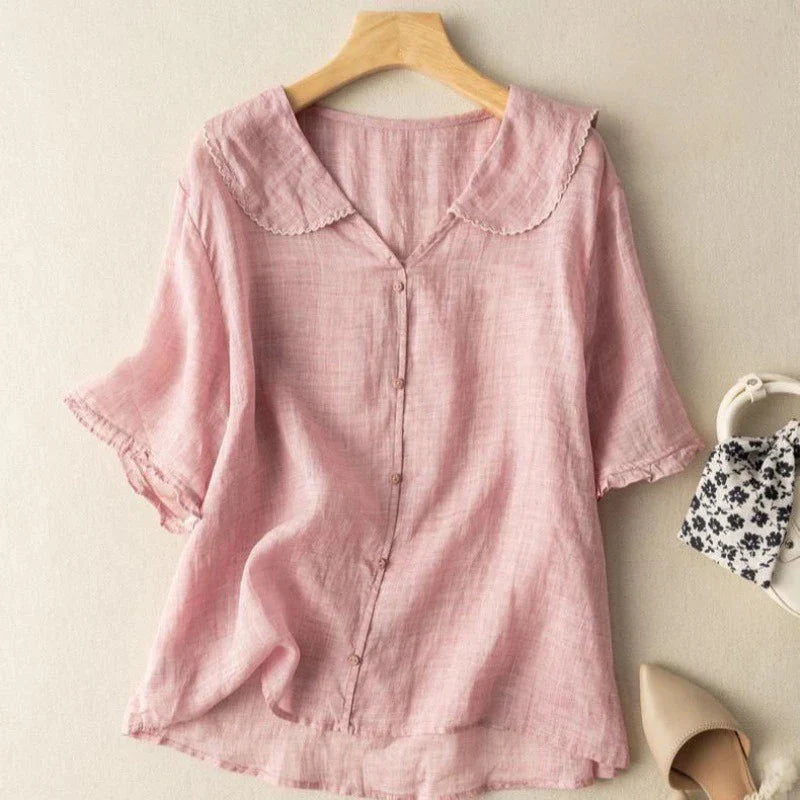 Linen Blouse in Alina Style