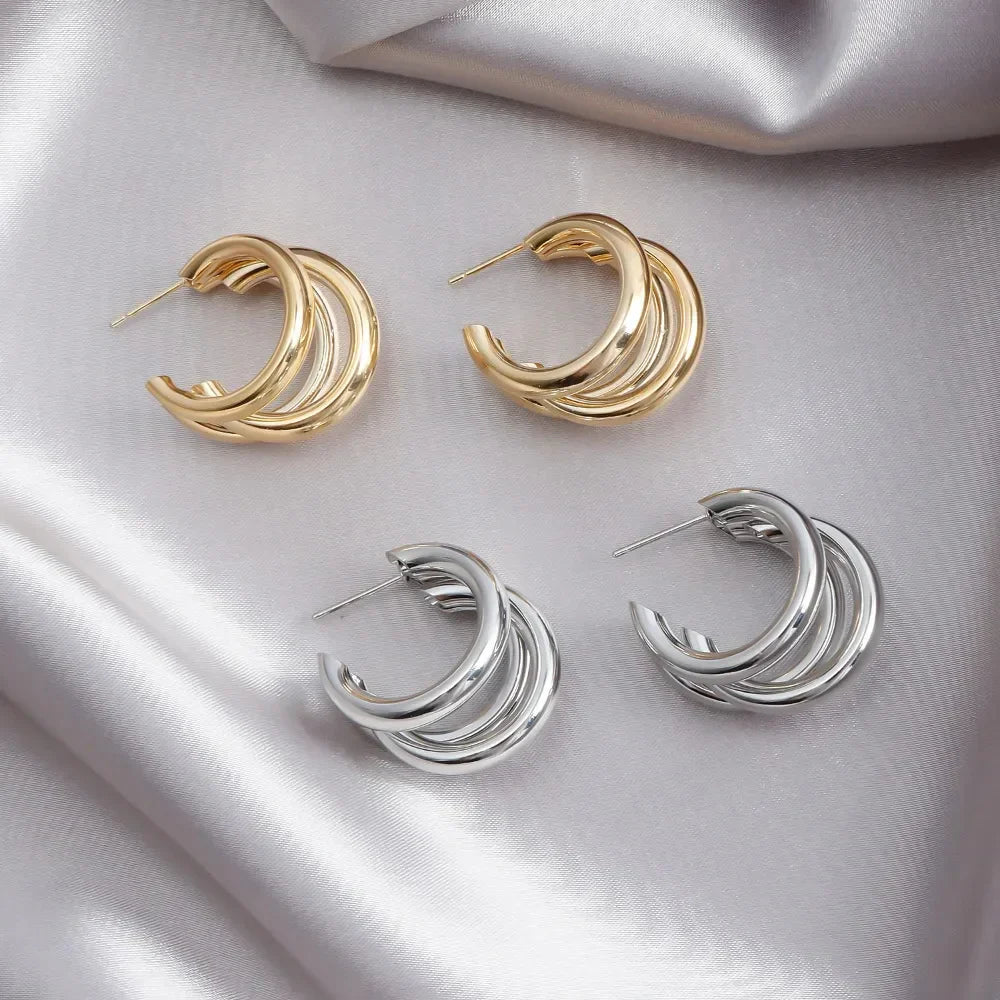 Stacked Hoop Earrings