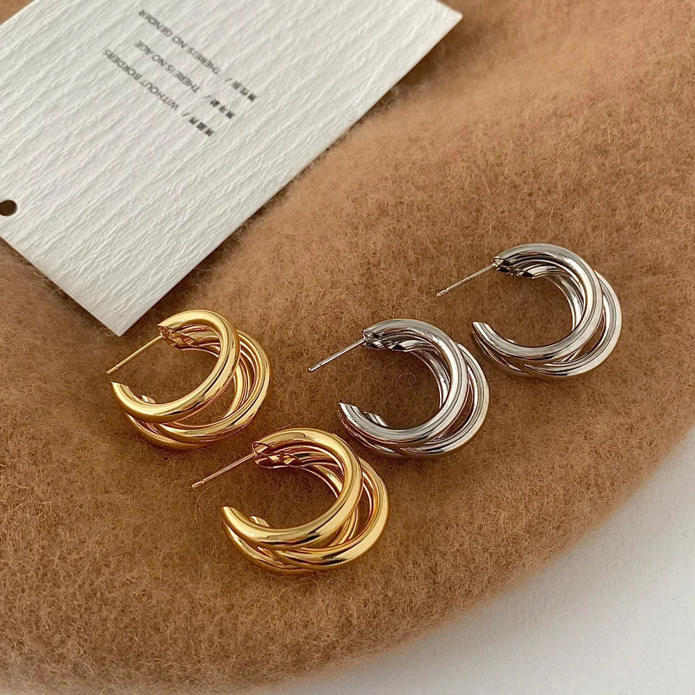 Stacked Hoop Earrings