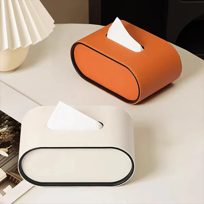 Leather Tissue Box