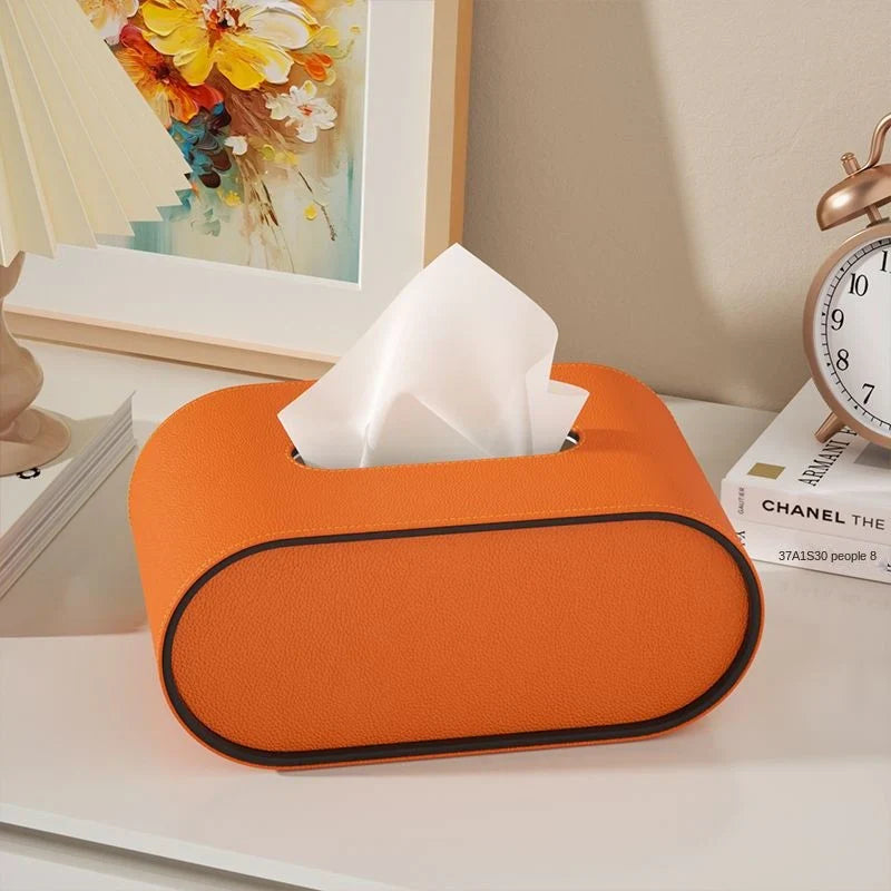 Leather Tissue Box