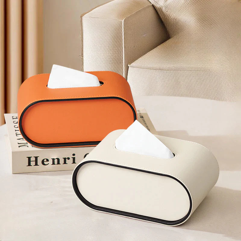 Leather Tissue Box