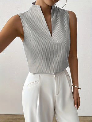 Roma Striped Sleeveless Top