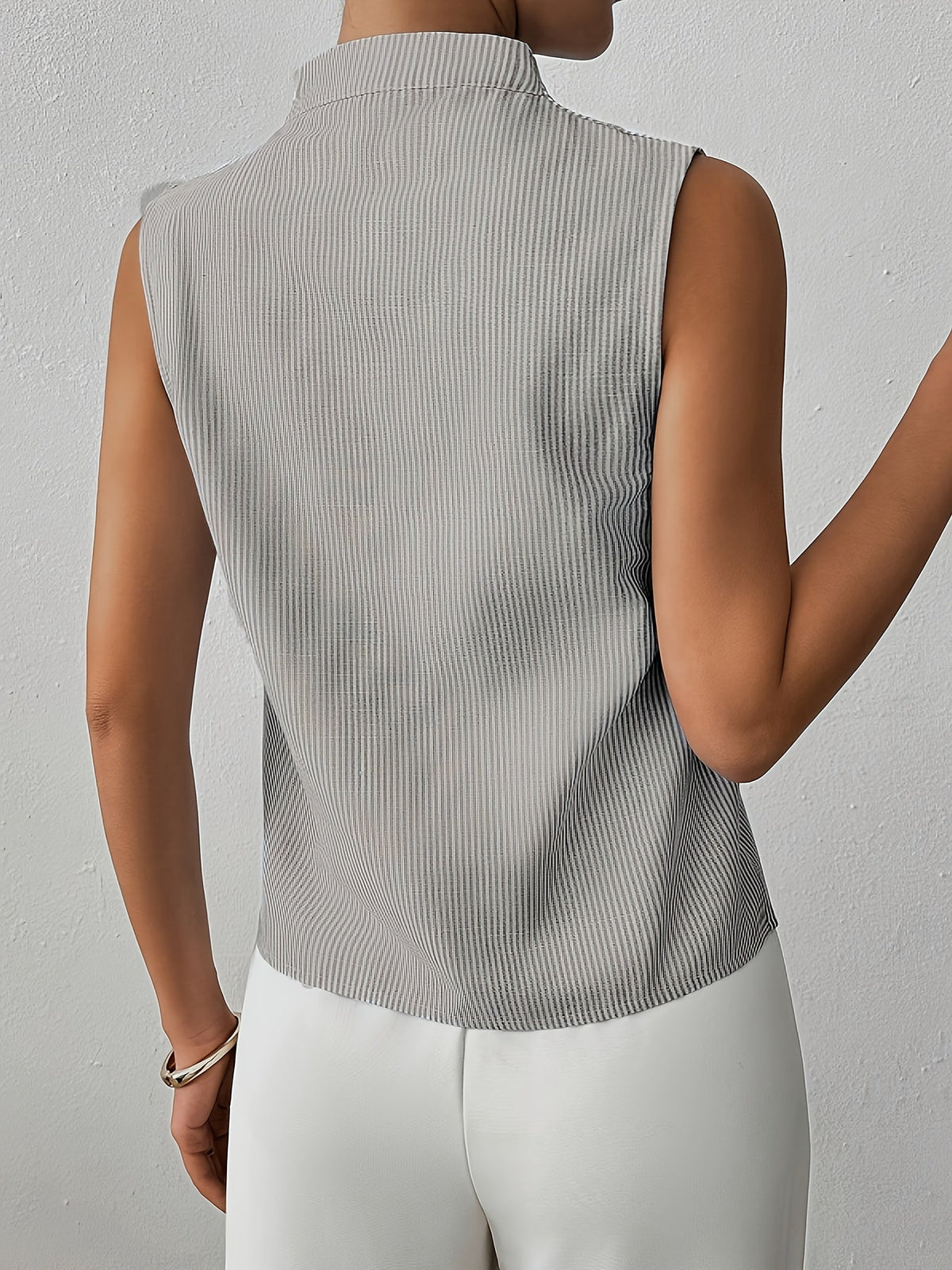 Roma Striped Sleeveless Top