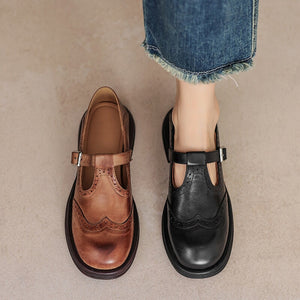 Mattea | Elegant Leather Mary Janes