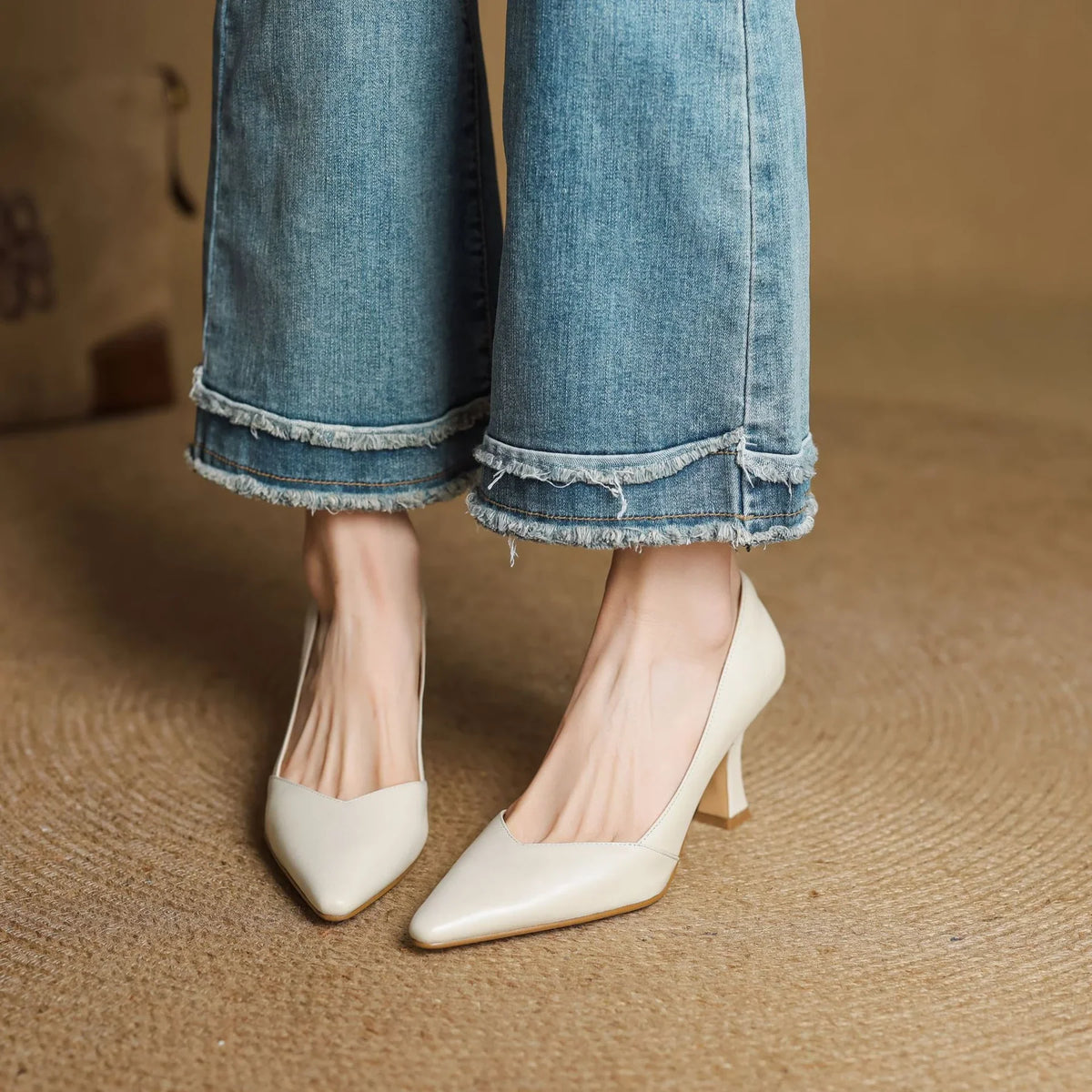 Genuine Leather Heels