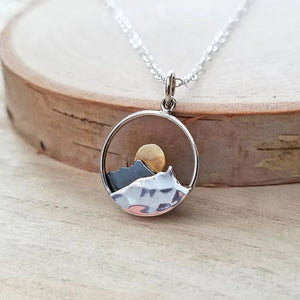 Ember Mountain Pendant Necklace