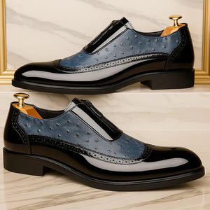 Ostrich Leather Slip-On